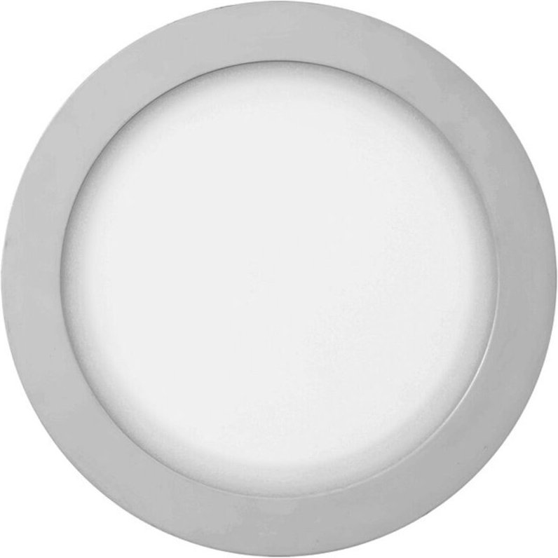 Graues LED-Downlight mit runder Oberfläche, 6 W