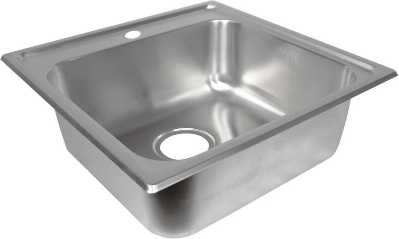 Stabilo-sanitaer - Einbauspüle 'Patryk' Eckig Küchenspüle Edelstahl Komplettset