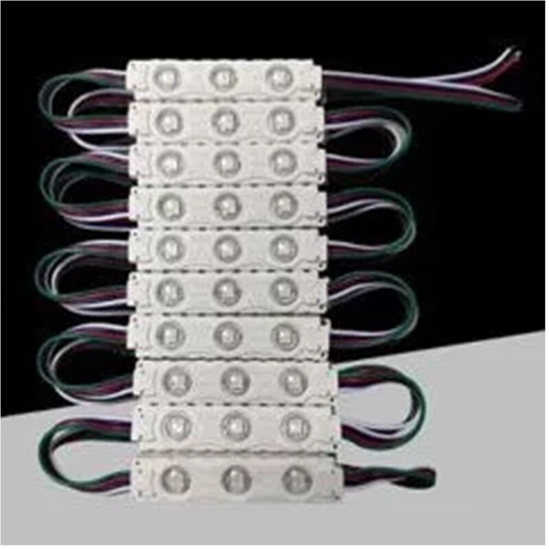 Trade Shop - LED-Modul für Zeichen 3 LED RGB SMD 5050 DC 12V 5050-7515-RGB 20-teiliger Zeichenfolge -