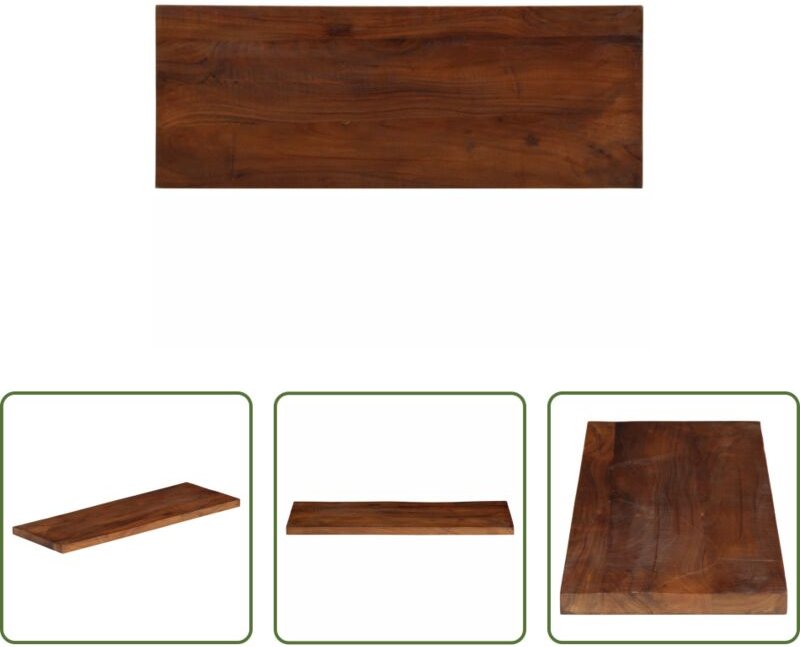 Altholz - Tischplatte 90x30x3,8 cm Rechteckig Altholz Massiv