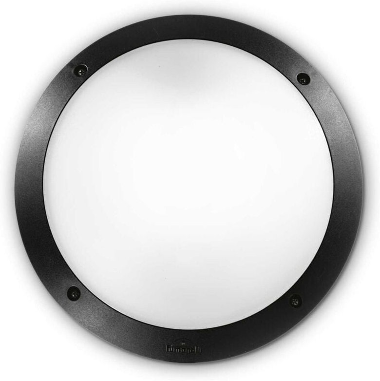 Ideal Lux Lucia - 1 Lichtdiffusor Außenspülung Decken- / Wandleuchte Schwarz IP66, E27