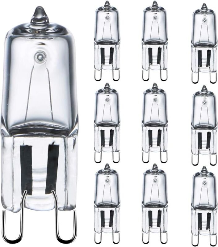 Ersandy - G9-Glühbirne, 42 w (44 w), dimmbar, warmweiß 2800 k, G9-Halogenlampe für Innenbeleuchtung, 230 v, G9-Kapselbir...