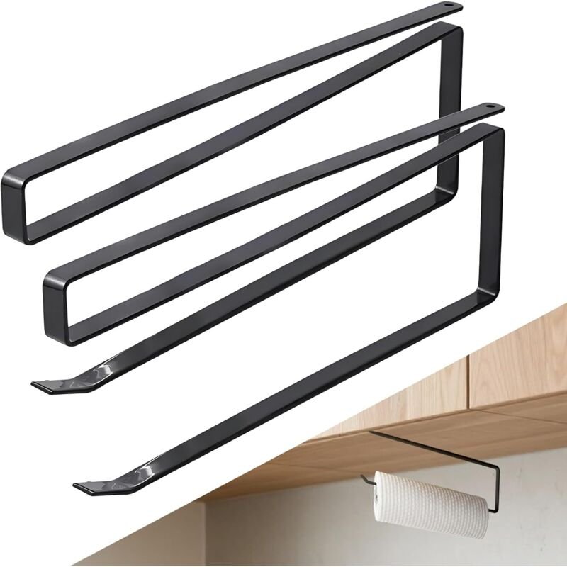 2er-Pack Papierhandtuchhalter, Wandmontierter Papierhandtuchhalter, Papierhandtuchhalter, Papierrollenhalter, Kein Bohre...