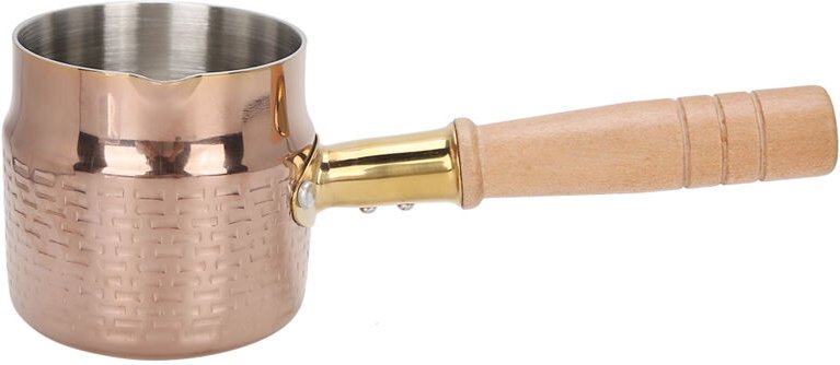 Stielkasserolle, Edelstahl-Stielkasserolle, ergonomisch geformt, verdickt, lebensmittelecht, geeignet für Induktionskoch...