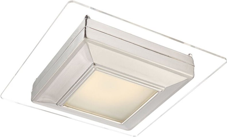 Globo Lighting - Deckenleuchte Hängelampe led Beleuchtung Deckenlampe, Chrom verspiegelt, satiniert, quadratisch, 12 Wat...