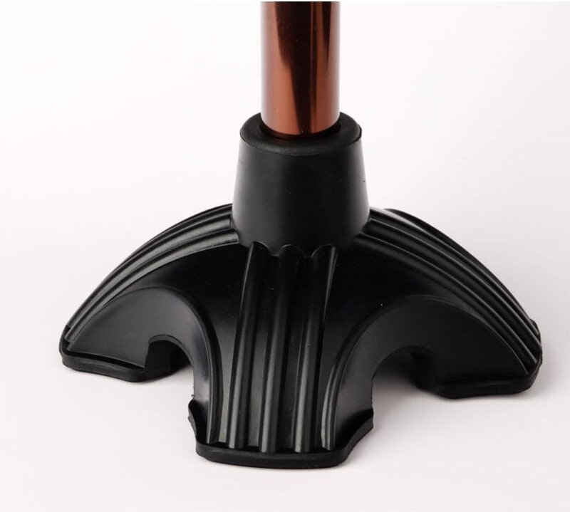 Sollbry - Gummispitzen für Gehstöcke, rutschfeste Quad-Stützstockmatte, Vier-Fuß-Stockspitzenersatz für Standard-Gehstöc...