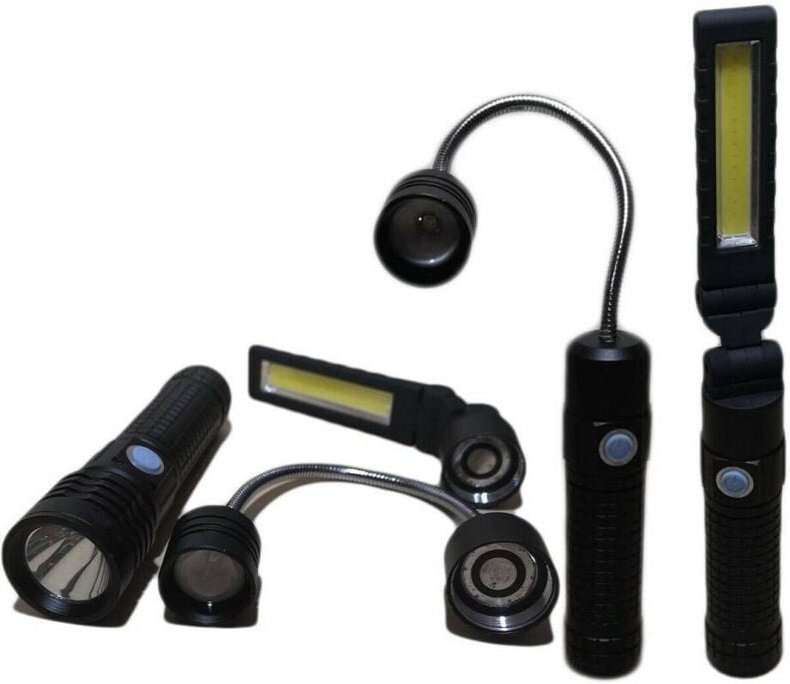 Trade Shop Traesio - Trade Shop - BL-X8 wiederaufladbare 3IN1 multifunktions-led-taschenlampe 80000W cree led magnetfuss...