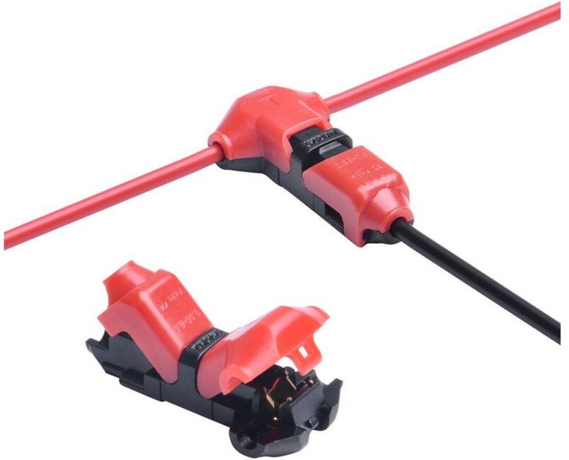 Verbindung Typ 't' 1-Polig mit 0,5 mm nicht abgewickeltem Kabel für LED-Streifen IP40 Einfarbig