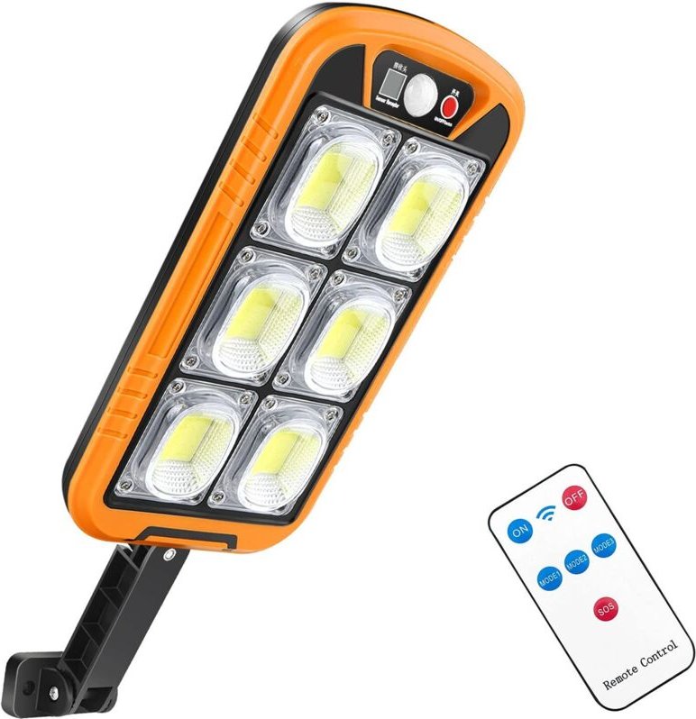 Réverbère extérieur à induction solaire, applique murale solaire extérieure étanche à LED, lumière de jardin, trois mode...