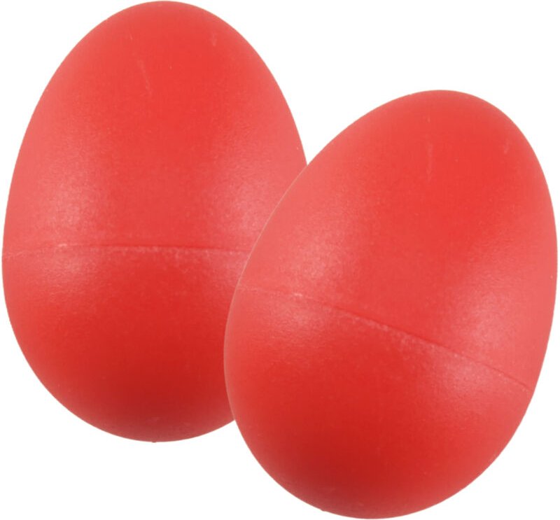 1 Paar Kunststoff Percussion Musical Ei Maracas Shaker Rot