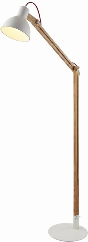 Stehlampe 'Shivanja' aus Holz für Arbeitszimmer & Büro von Lindby