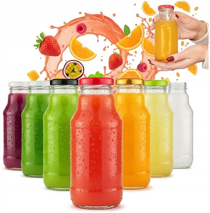 50 Glas-Saftflaschen Winnie Puuh 330ml + Glasflaschendeckel