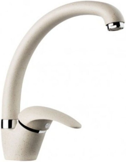 Mischbatterie Ginevra hohe Ausführung Farbe Hafer H23xL30