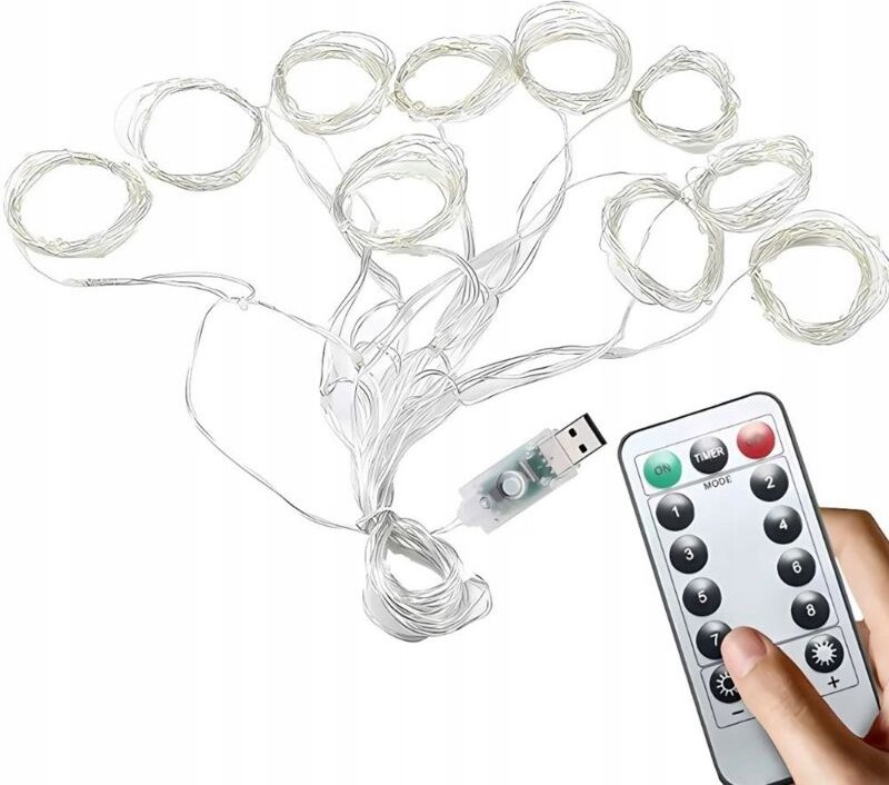 Weihnachtslichter 300 LED 12 Stück warmweiß (60)