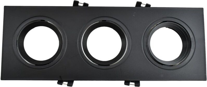 Schwenkbare Einbauringe für drei GU10 - MR16 Lampen - Ausschnitt