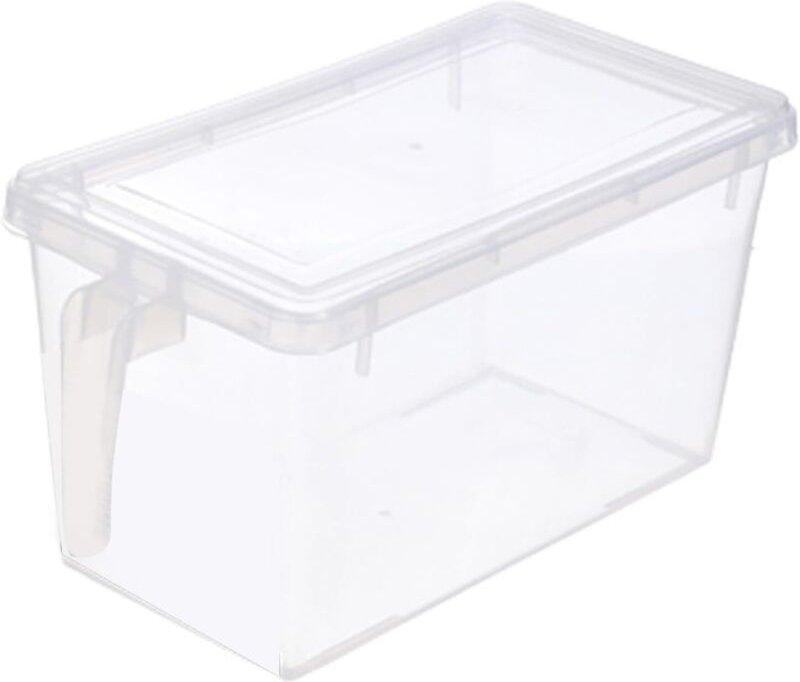 Kühlschrank-Aufbewahrungsbox – Transparente Box mit Deckel, stapelbar, Obst- und Frischhaltebox, Kunststoff-Lebensmittel...