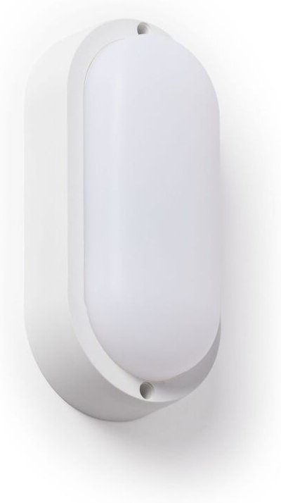 Efectoled - led Deckenleuchte 15W Oval für Außen 85x173 mm IP65 Hublot Weiß 3000K Warmweiß