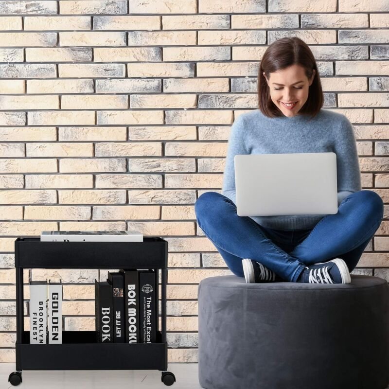 2 stockiger servierwagen mit 360 rollen