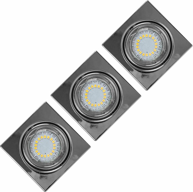 LED 3er Pack Einbau Spot 4,5 Watt Wohnzimmer Diele Lobby Spotlight CRISTALDREAM 2305328