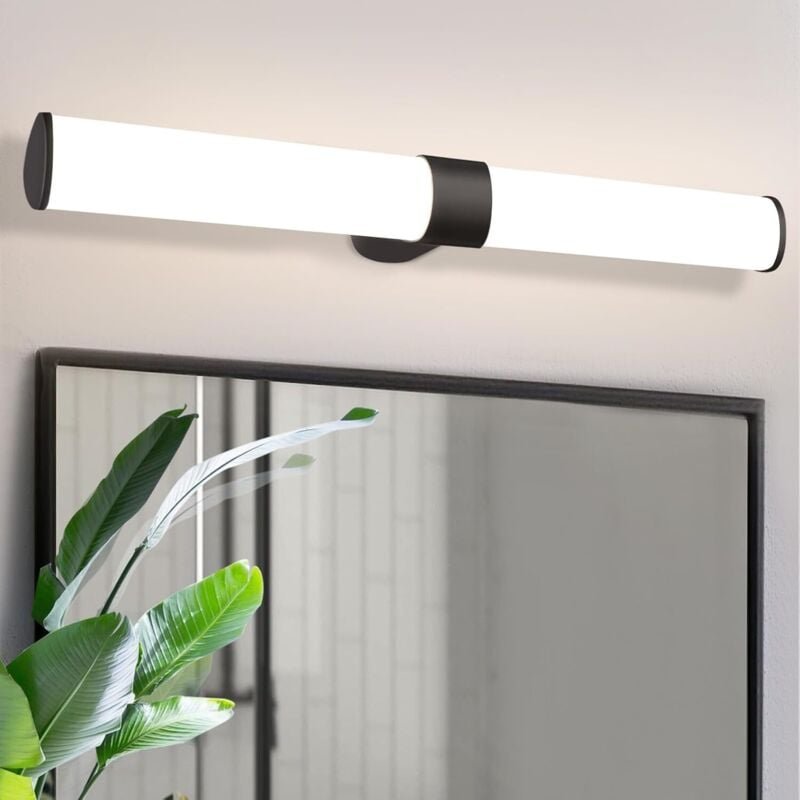 Led Spiegelleuchte Bad Spiegellampe - Wandlampe Badezimmer Schwarz 8W Badleuchte Wand Wasserdicht IP44 Wandleuchte Neutr...