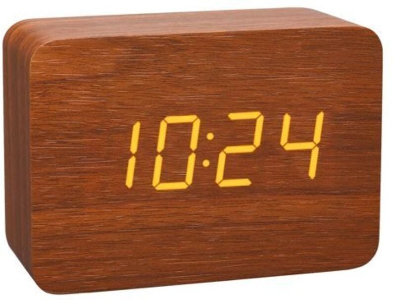 60.2549.08 Funk Wecker Holz, Braun Alarmzeiten 1 - Tfa Dostmann