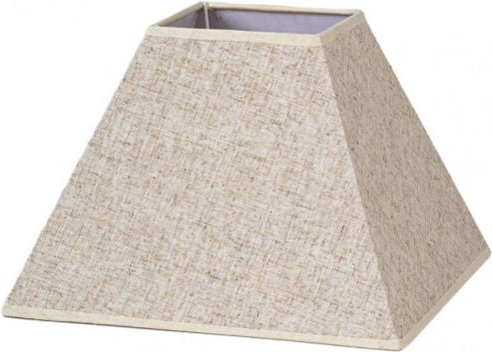 Tenorio Pyramide Lampenschirm e27 Leinen beige 45dx20dx32h