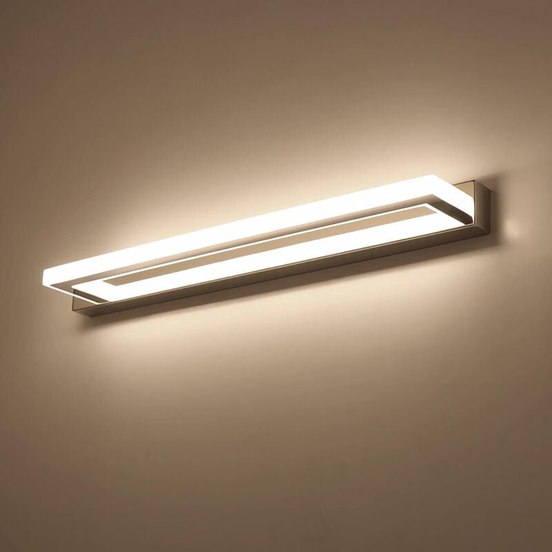 Chrom-LED-Badezimmerspiegel-Wandleuchte, 42 cm lang, 9 W, 4000 K, 220 V