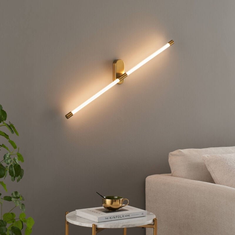 Lange led Neon Wandleuchte Messing -Natys