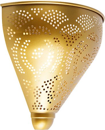 Orientalische Wandleuchte Gold mit Lichteffekt - Zayn
