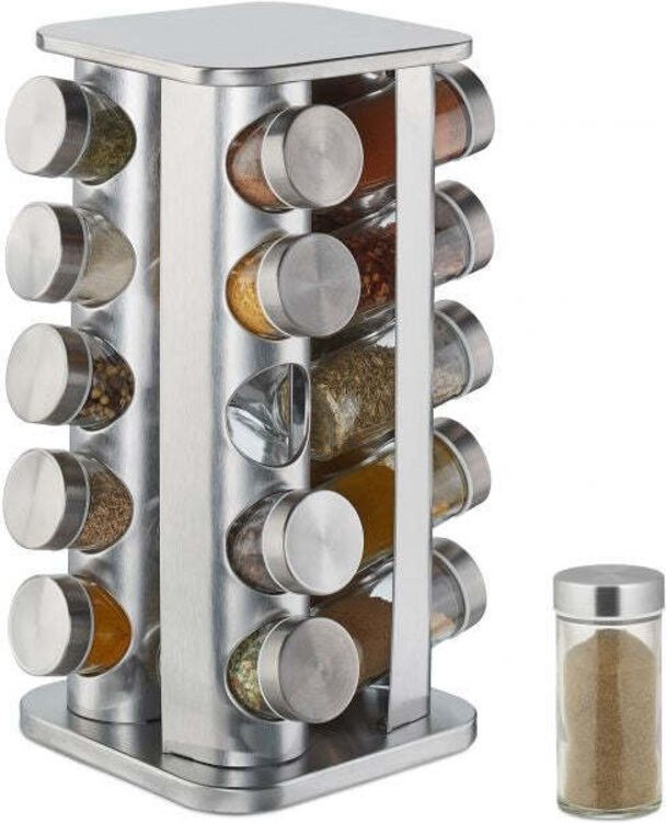 Drehbares gewurzregal mit 20 gewurzdosen 883108