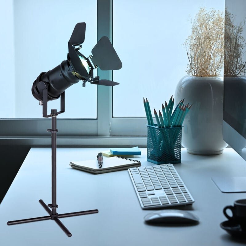 Smart Tischleuchte verstellbar Nachttischlampe Schlafzimmer Leselampe schwarz Tisch, Metall, App Steuerung cct, 1x rgb l...