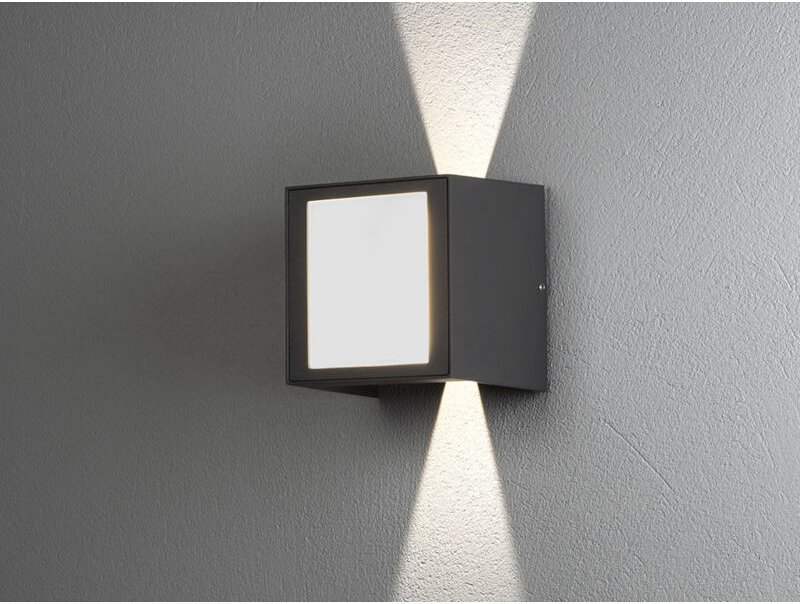 Konstsmide - led Außenwandleuchte cremona Up and Down Höhe 14,5cm, Anthrazit