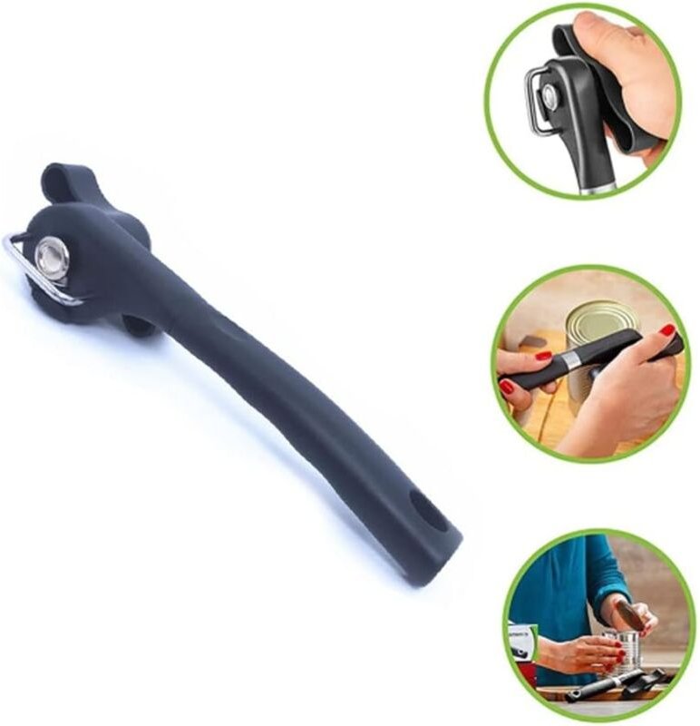 Manueller Dosenöffner – Dosenöffner, ergonomisches, rutschfestes Design mit glatter Kante, Dosenöffner, der die Lebensmi...