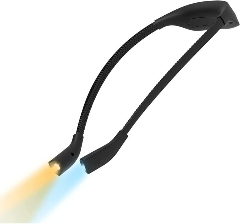 USB-wiederaufladbare Leseleuchte, 1000 mAh Leseleuchte zum Lesen im Bett, freihändige Nackenlampen, 3 Farben, einstellba...
