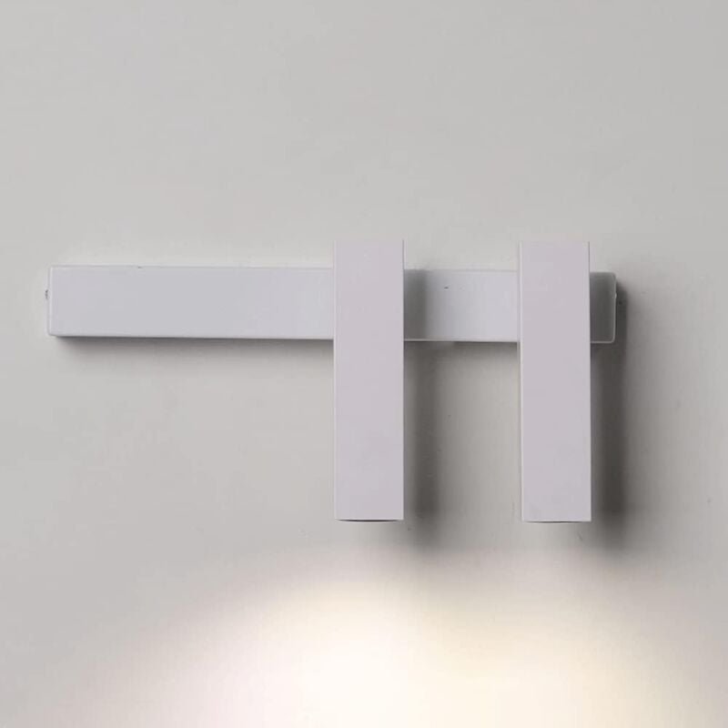 LED-Wandleuchte für den Innenbereich, warmweißes Licht, schlichtes Design, gebürstetes Nori für Schlafzimmer, Wohnzimmer...