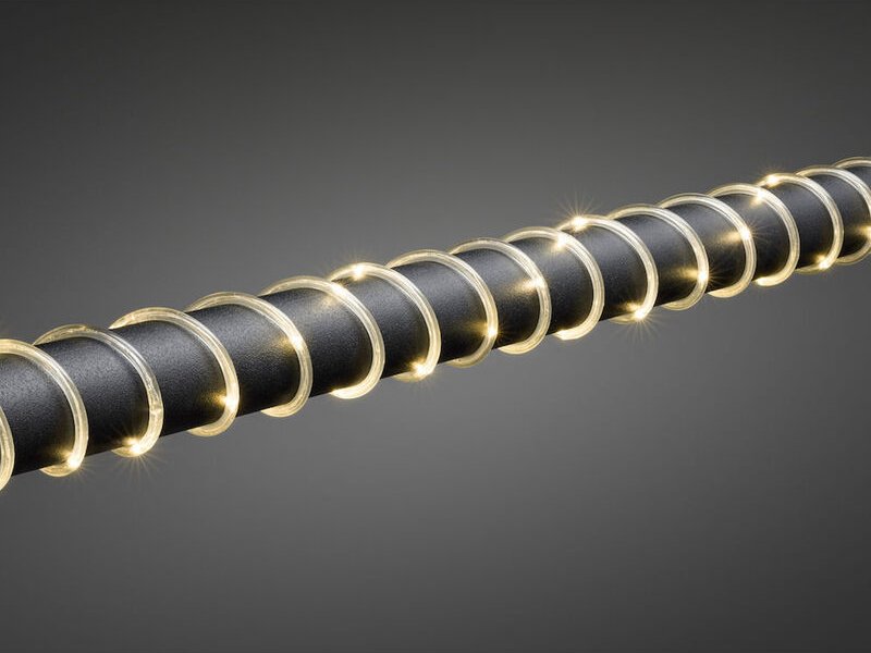 Konstsmide - led Mini Lichterschlauch, Lichtsensor & 6/9h Timer, Batteriebetrieb, IP44, 5m