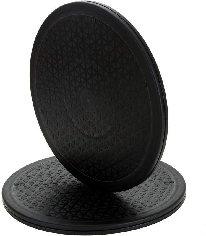 Set mit 2 robusten, um 360 Grad drehbaren Stahlkugellagerständern, Drehteller für Fernseher, Lautsprecher, Monitore und ...