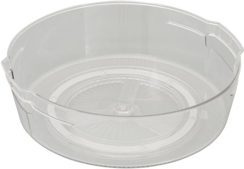 Drehbarer organizer smart fridge d29cm transparent mit henkeln - 5five