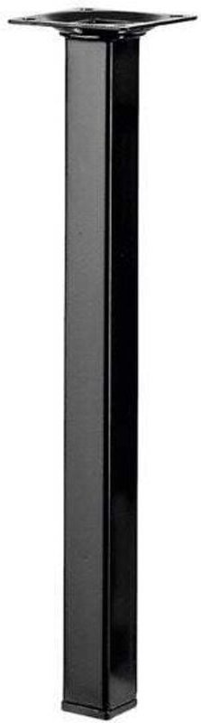 Hettich - Tischbein Chipo sq eckig 24 x 24 mm Stahl 30 cm schwarz glänzend Tisch