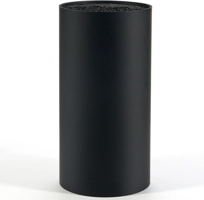 Schwarzer Messerblock (Messer nicht enthalten), leerer Küchenmesserblock für 8 Messer aller Art, universeller Messerhalt...