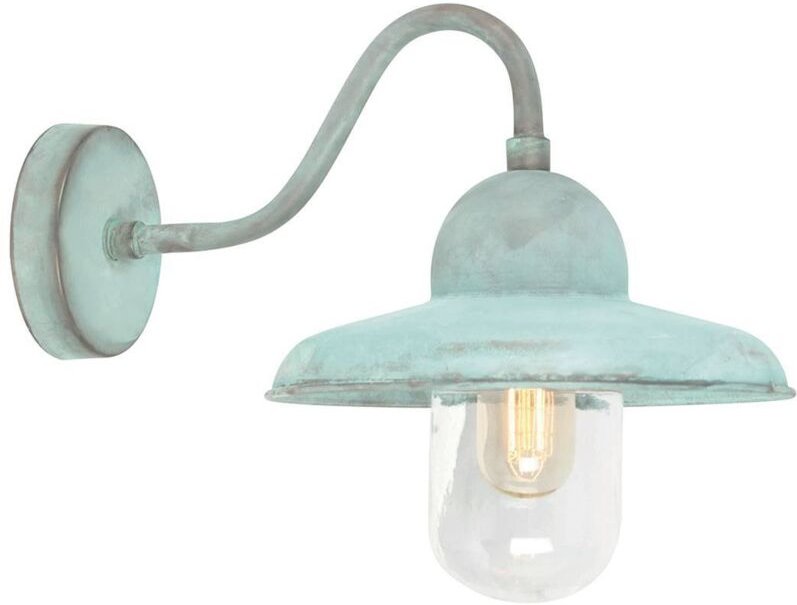 Elstead - Somerton - 1 Licht Outdoor Fisherman Dome Wandleuchte Verdi IP44, E27