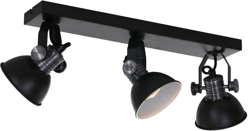 Steinhauer - spot - Brooklyn - schwarz - metall - aufbauleuchte -