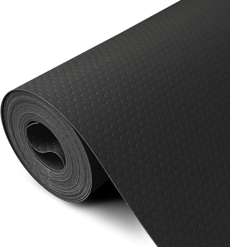 Schubladeneinlage 60x500cm Küchenschubladenschutz EVA-Kunststoff Möbelschutz (Schwarz, 60x500cm)