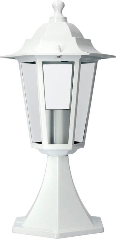 EDM - Aluminium-Laterne, Wandlampe, weiß, 38xø19,2cm, Mod. Zürich 73404