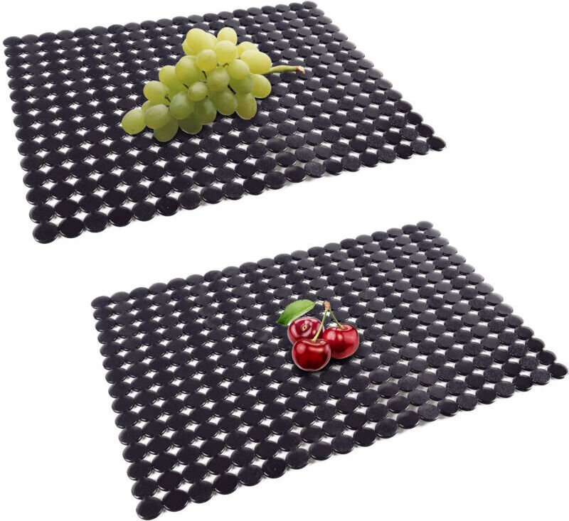 Spülbeckenmatte für die Küche, 2er-Set, zuschneidbare Spülbeckenmatten, dekorative Spülbeckenmatte, schneller Abfluss, g...