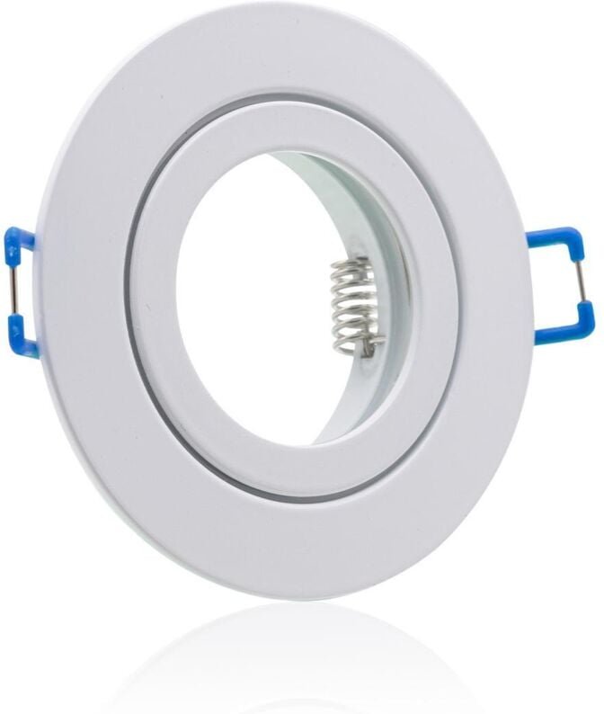 Einbaustrahler Rahmen rund weiß starr IP44 Feuchtraum Klickverschluss