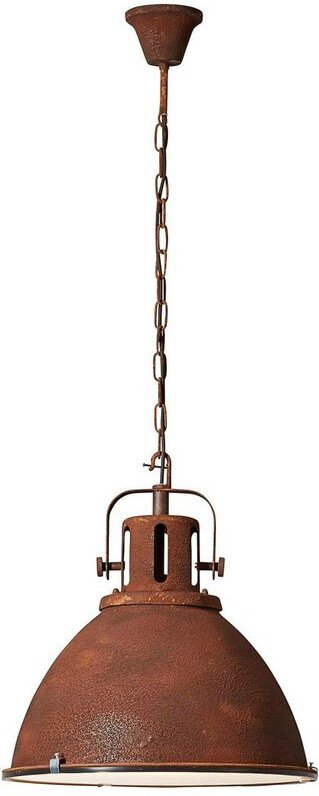 BRILLIANT Lampe Jesper Pendelleuchte 47cm Glas rostfarbend 1x A60, E27, 60W, geeignet für Normallampen (nicht enthalten)...