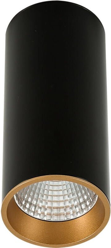 Aufbauleuchte 12W Moldes Italux LED schwarze Röhre SLC7392/12W 4000K BL+GO