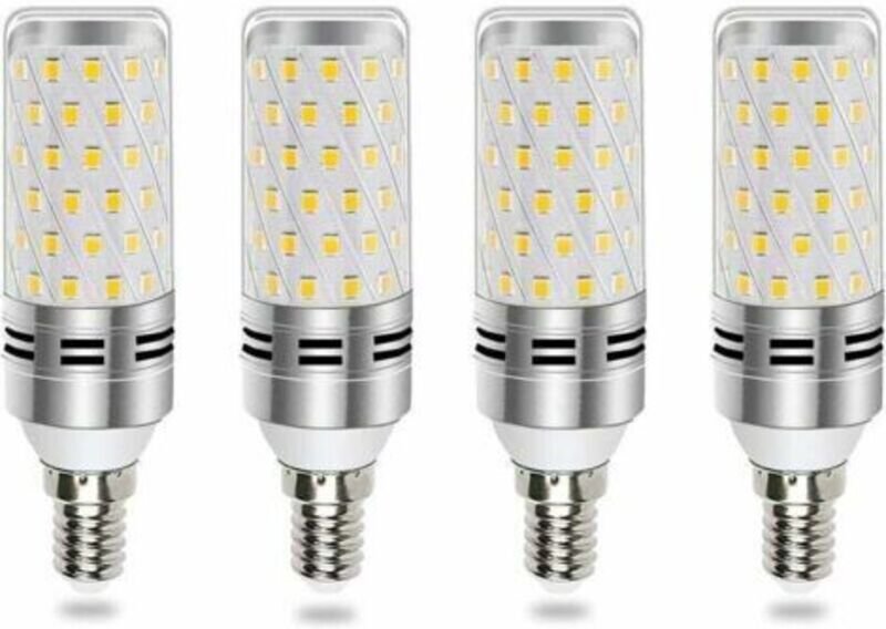 4er-Set E14 LED Lampen 16W, ersetzt 100–120W Halogen, 1600LM, kaltweiß, nicht dimmbar