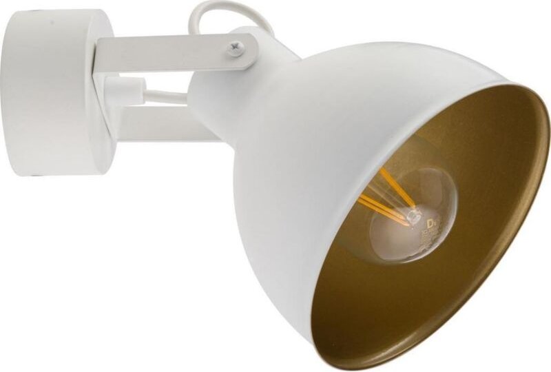 Sigma MARS Wandlampe Weiß Gold elegantes Design 18 cm